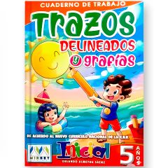 Trazos Delineados y Grafías 5 años - Cuaderno de trabajo | Mirbet