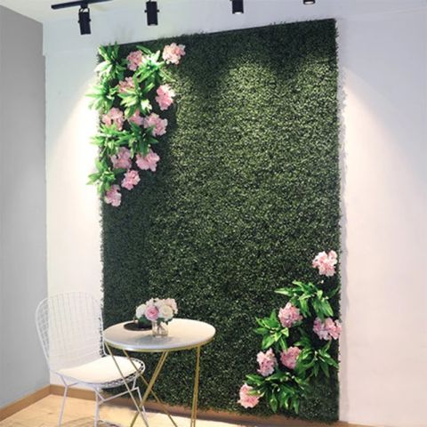 muro ingles - plancha de pasto trebol