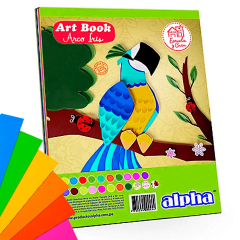 Block Alpha Art Book Arcoiris 15 Colores (45Hjs)