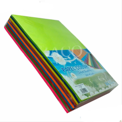 PQTQ Papel afiche arcoiris a-4 500h 10colores