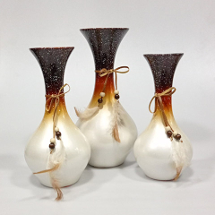 trio de jarrones en cerámica Perú