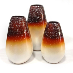 Trio de jarrón cerámica Perú